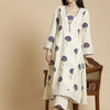 Women's Floral Printed Bell Sleeves Thread Work Pure Cotton A-Line Kurta With Palazzos