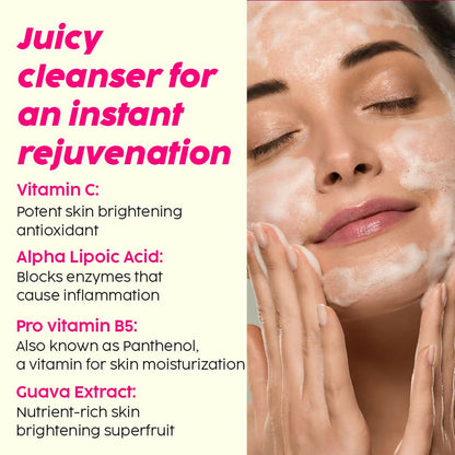 PLIX The Plant Fix 10% Vitamin C Guava Combo - Juicy Cleanser and Face Serum