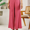 Dhiyona FL Women's Pink Rayon Solid Palazzo
