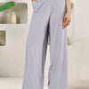 Dhiyona FL Women's Light Grey Rayon Solid Palazzo