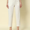 Dhiyona FL Women's Off White Cotton Solid Pant