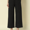Dhiyona FL Women's Black Cotton Solid Palazzo