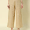 Dhiyona FL Women's Beige Cotton Solid Palazzo