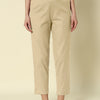 Dhiyona FL Women's Beige Cotton Solid Pant