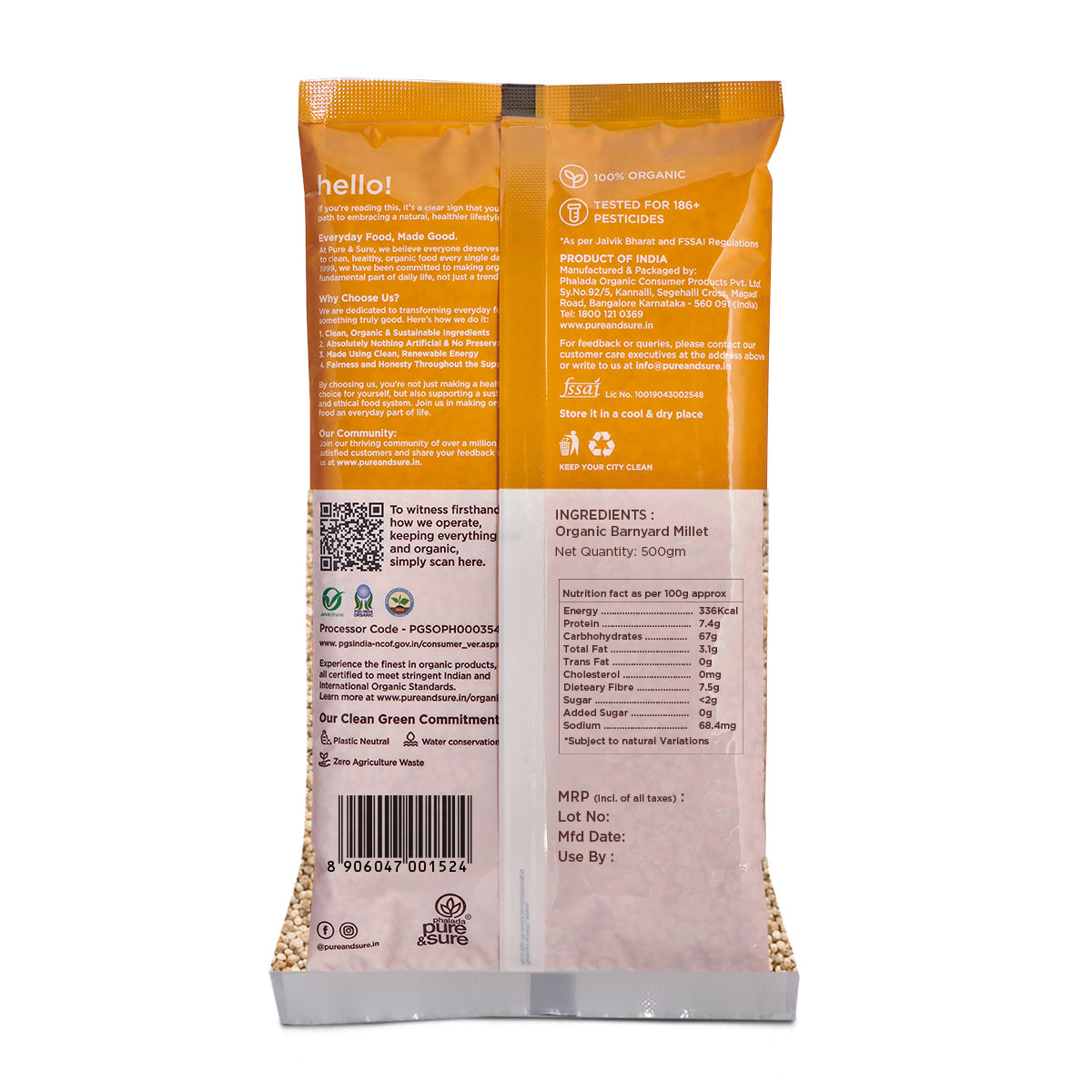 Pure & Sure Organic Barnyard Millet