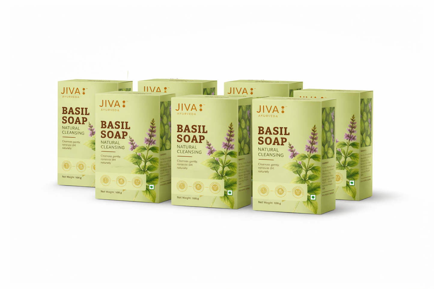 Basil Soap | Clears Acne, Pimples, Rashes And Blemishes