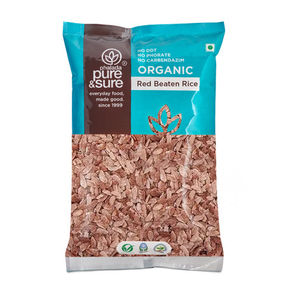Pure & Sure Organic Red Beaten Rice / Poha