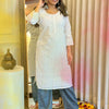 Dhiyona IE Floral Embroidered Straight Kurta