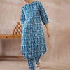 Dhiyona IE Women Printed Regular Pure Cotton Kurta with Trousers