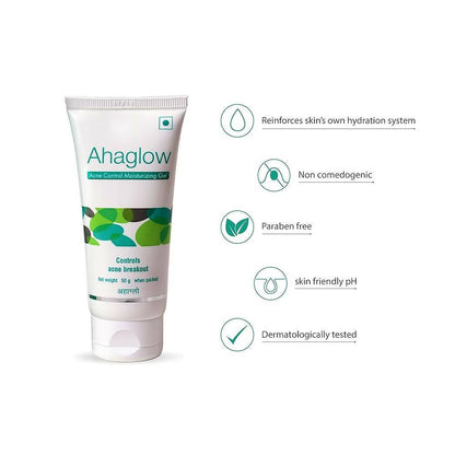 Ahaglow Acne Control Moisturizing Gel - Indyancart