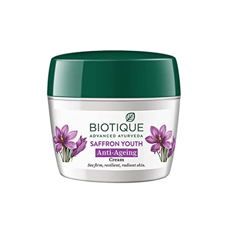 Biotique Advanced Ayurveda Bio Saffron Youth Anti-aging Cream - Indyancart