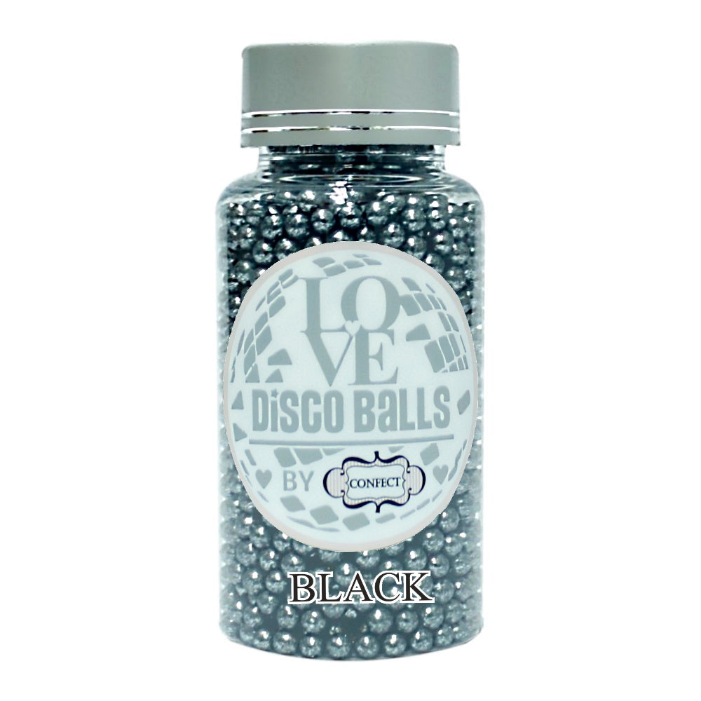 Confect Black Disco Balls Sprinkles 5 MM