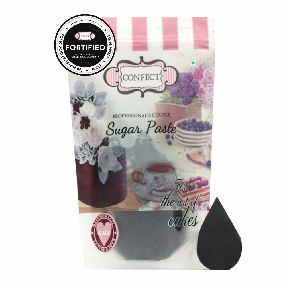 Confect Black Fondant | Edible Nutritional Sugarpaste