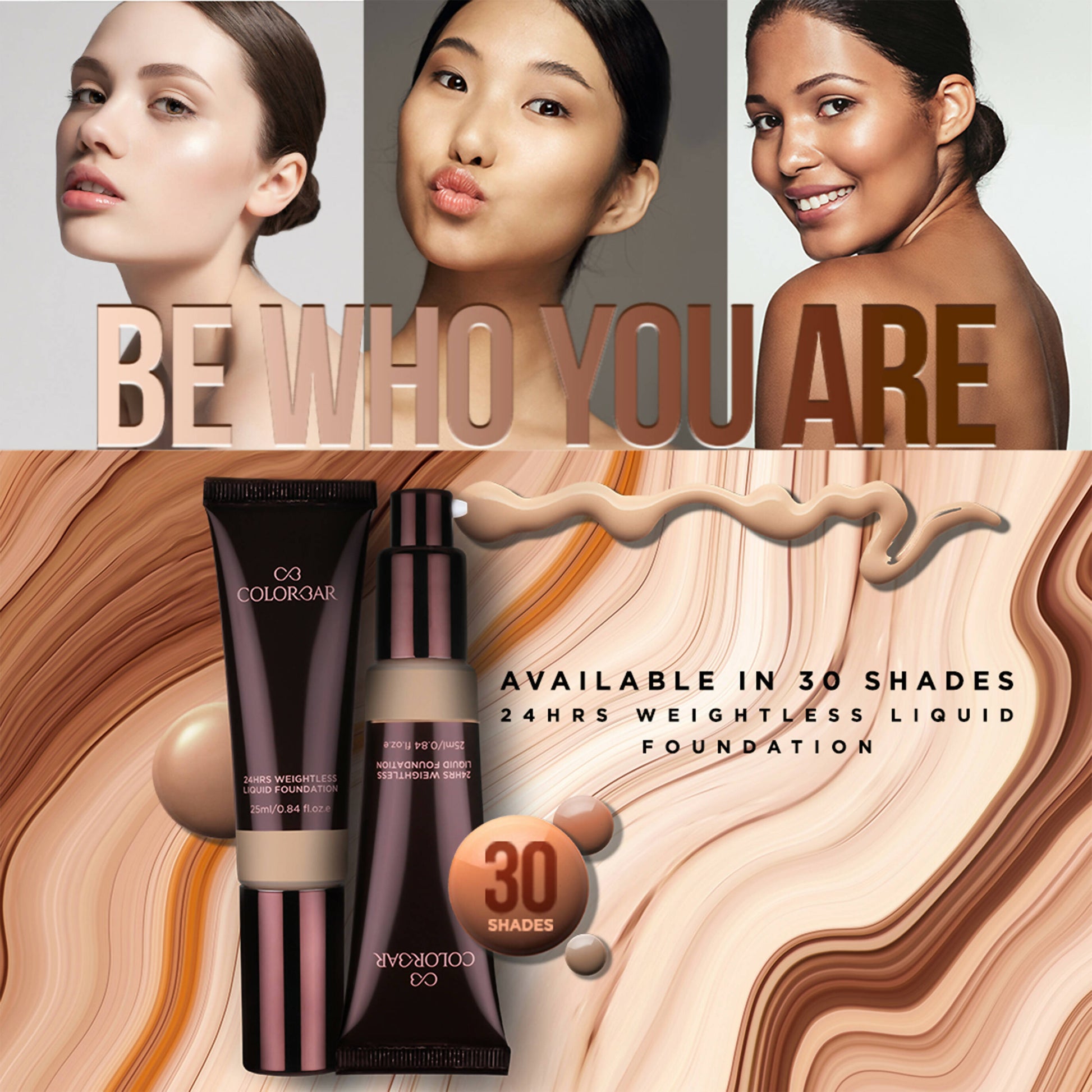 Colorbar 24Hrs Weightless Liquid Foundation Fw 3.3 - Indyancart