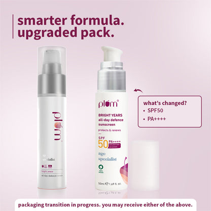 Plum Goodness Bright Years All-Day Defence SPF 50 PA++++ Sunscreen