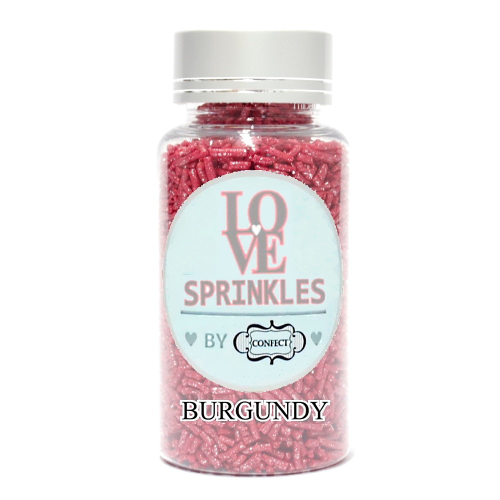 Confect Burgundy Vermicelli Sprinkles