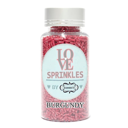 Confect Burgundy Vermicelli Sprinkles