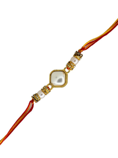 Anouk Thread Rakhi Greeting Card & Roli Chawal