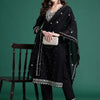 Dhiyona IE Women Ethnic Motifs Embroidered Straight Pure Cotton Kurta Set