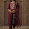 Dhiyona IE Women Ethnic Motifs Embroidered Kurta with Trousers & Dupatta