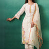 Dhiyona IE Women Floral Embroidered Kurta with Trousers & Dupatta