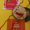 Dhiyona Unisex Set Of 2 Beaded Rakhi With Roli & Rice