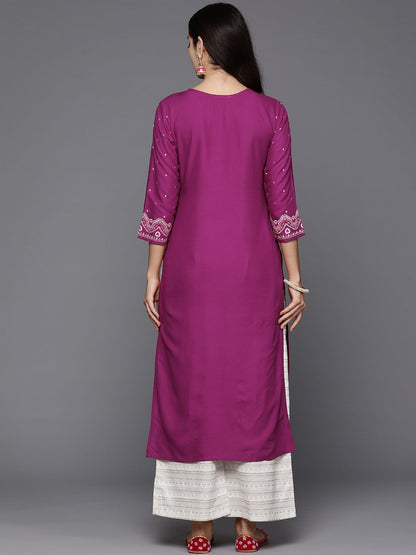 Indyancart IE Pack of 2 Ethnic Motifs Printed Kurta