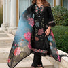 Dhiyona IE Women Floral Embroidered Regular Thread Work Pure Silk Kurta with Trousers & With Dupatta