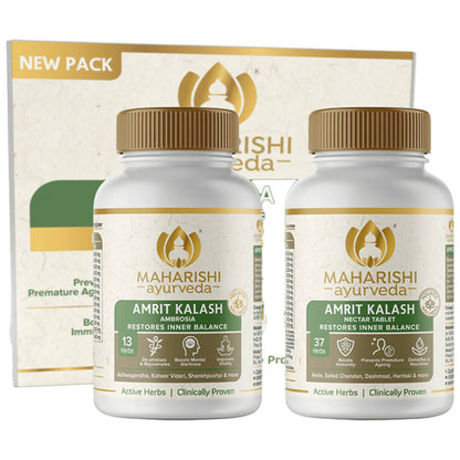 Maharishi Ayurveda Amrit Kalash - Dual Pack With Sugar Free Tablets - Indyancart