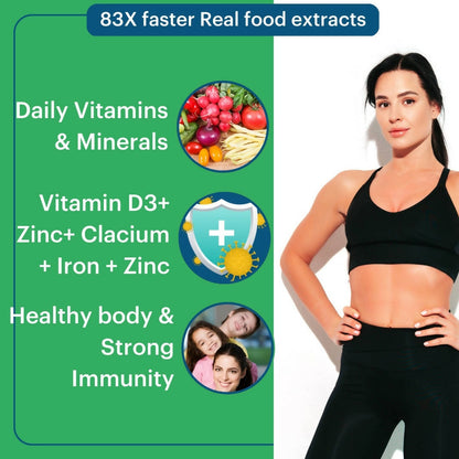 Laurik Multivitamin Supplements For Women | Vitamin A, C, D ,E With B Vitamins, Iron, Zinc And Calcium Tablets