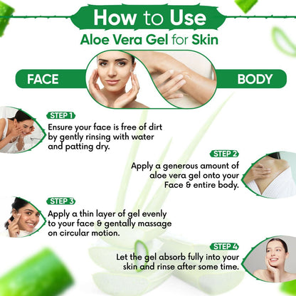 Kazima Pure Aloe Vera Gel for face, showing clear gel in a tube, used for hair, acne, scars, dark circles, and sunburn relief.