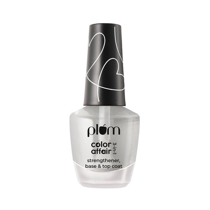 Plum Goodness Color Affair 3-in-1 Strengthener, Base & Top Coat
