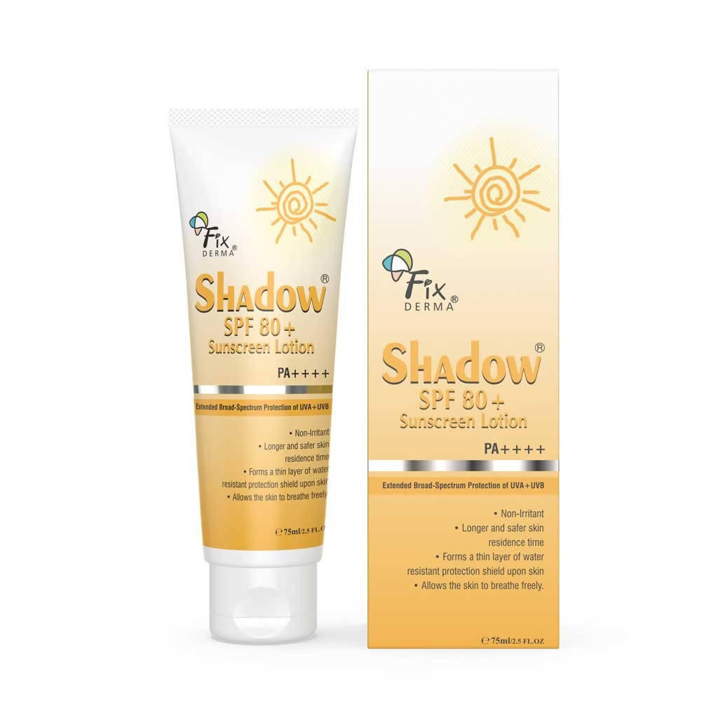 Fixderma Shadow SPF 80+ Sunscreen Lotion - Indyancart