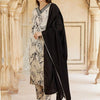 Indyancart IE Women Ethnic Motifs Printed Regular Mirror Work Pure Cotton Kurta with Trousers & With Dupatta
