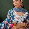 Dhiyona SN Women's Floral Embroidered Pure Cotton Straight Kurta With Trouser & Dupatta