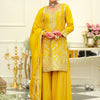 Dhiyona IE Women Ethnic Motifs Embroidered Kurta with Palazzos & Dupatta