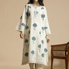 Women's Floral Printed Regular Mirror Work Pure Cotton A-Line Kurta with Palazzos