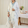 Dhiyona IE Ethnic Motifs Embroidered Thread Work Pure Cotton Kurta With Trousers & Dupatta
