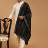 Men's Cream Viscose Straight Kurta  Pyjama & Dupatta Set