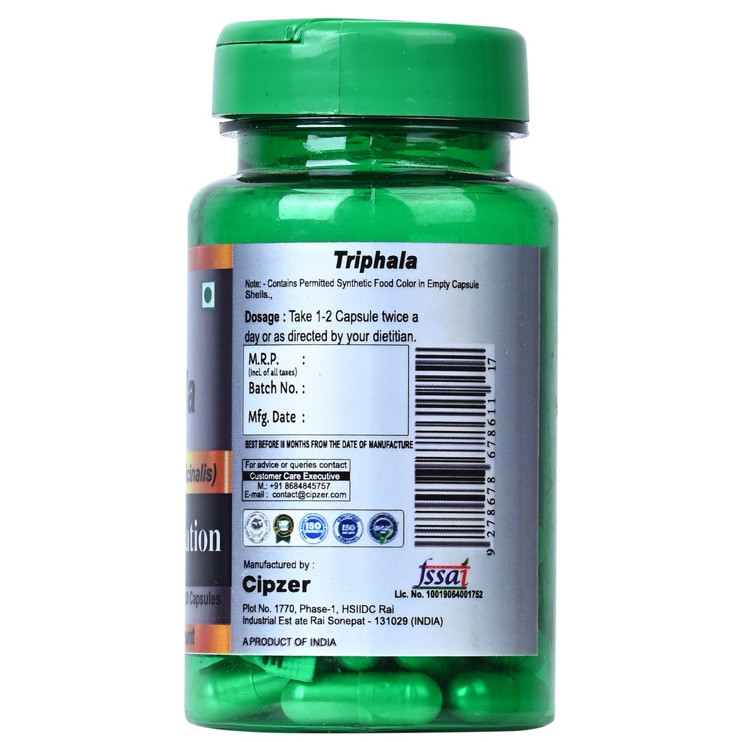 Cipzer Triphala Capsules