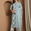Dhiyona SN Women's Floral Printed Straight Kurta With Trouser & Dupatta
