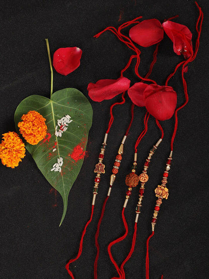 Anouk Set Of 5 Beaded Rakhi