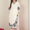 Dhiyona IE Women Floral Embroidered Kurta with Trousers
