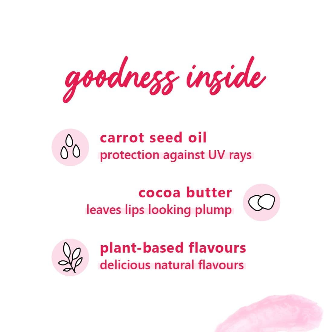 Plum Goodness Candy Melts Vegan Lip Balm Melon Bubble-Yum