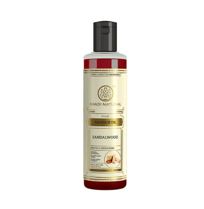 Khadi Natural Sandalwood Massage Oil - Indyancart