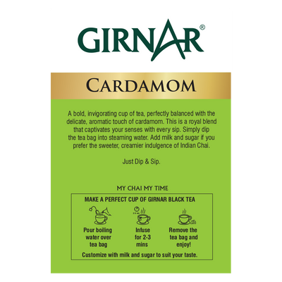Girnar Black Tea Bags - Elaichi