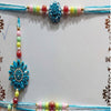 Dhiyona Set Of 4 Family Pack Beaded Thread Rakhi With Roli Chawal Chandan Mishri