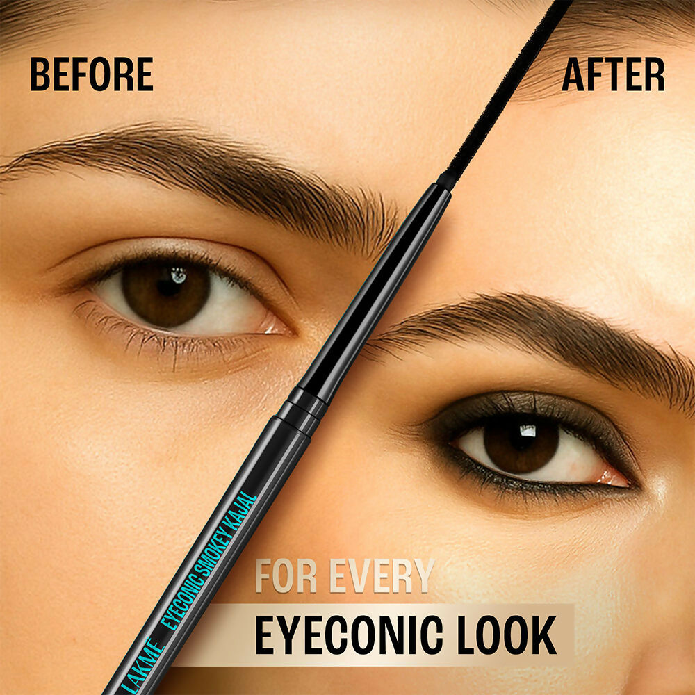 Lakme 9-5 Eyeconic Smokey Kajal - Black