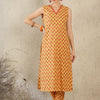 Indyancart IE Women Ethnic Motifs Printed Cotton Kurta with Trousers