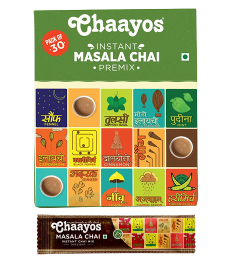 Chaayos Instant Tea Premix Masala Chai Sachets - Indyancart